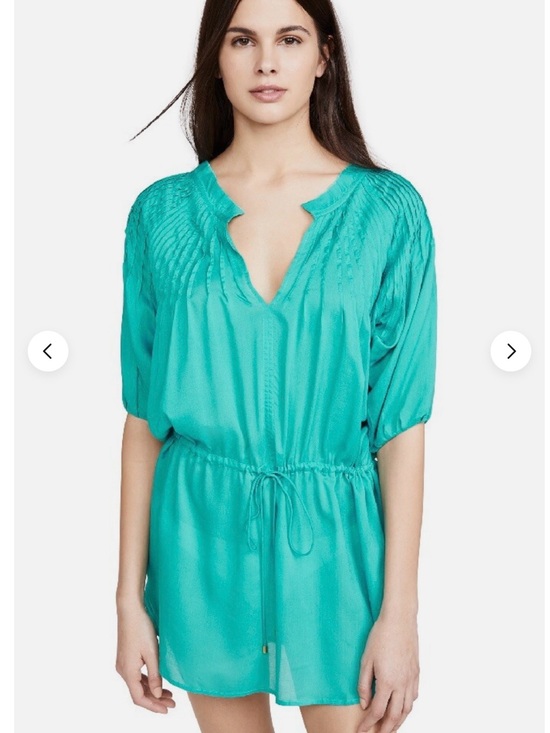 Vix Paula Hermanny Other - Relaxed Teal Swim Coverup with Drawstring Waist